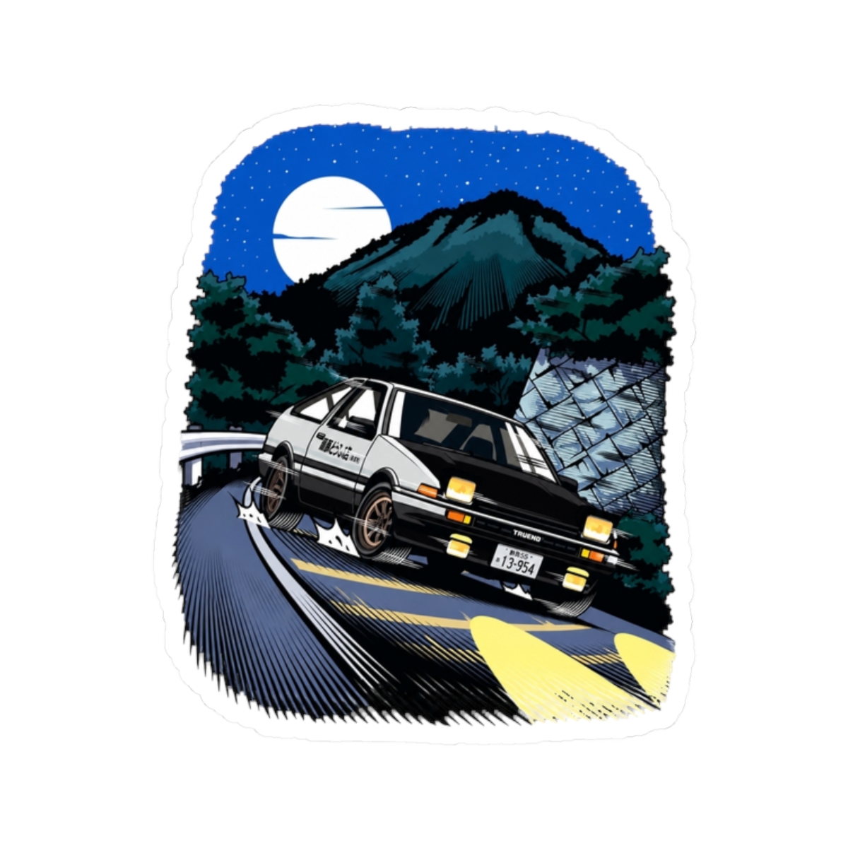 Initial D Takumi Fujiwara Hachiroku Downhill Attack! AE86 Trueno - alternate angle 3, merchandise