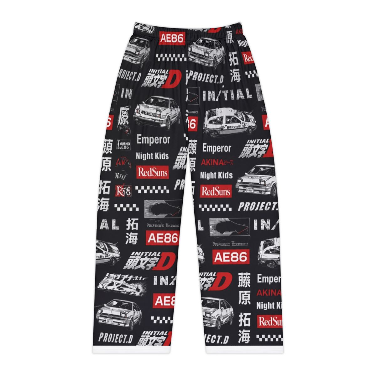 Initial D Allover Print Pajama Pants
