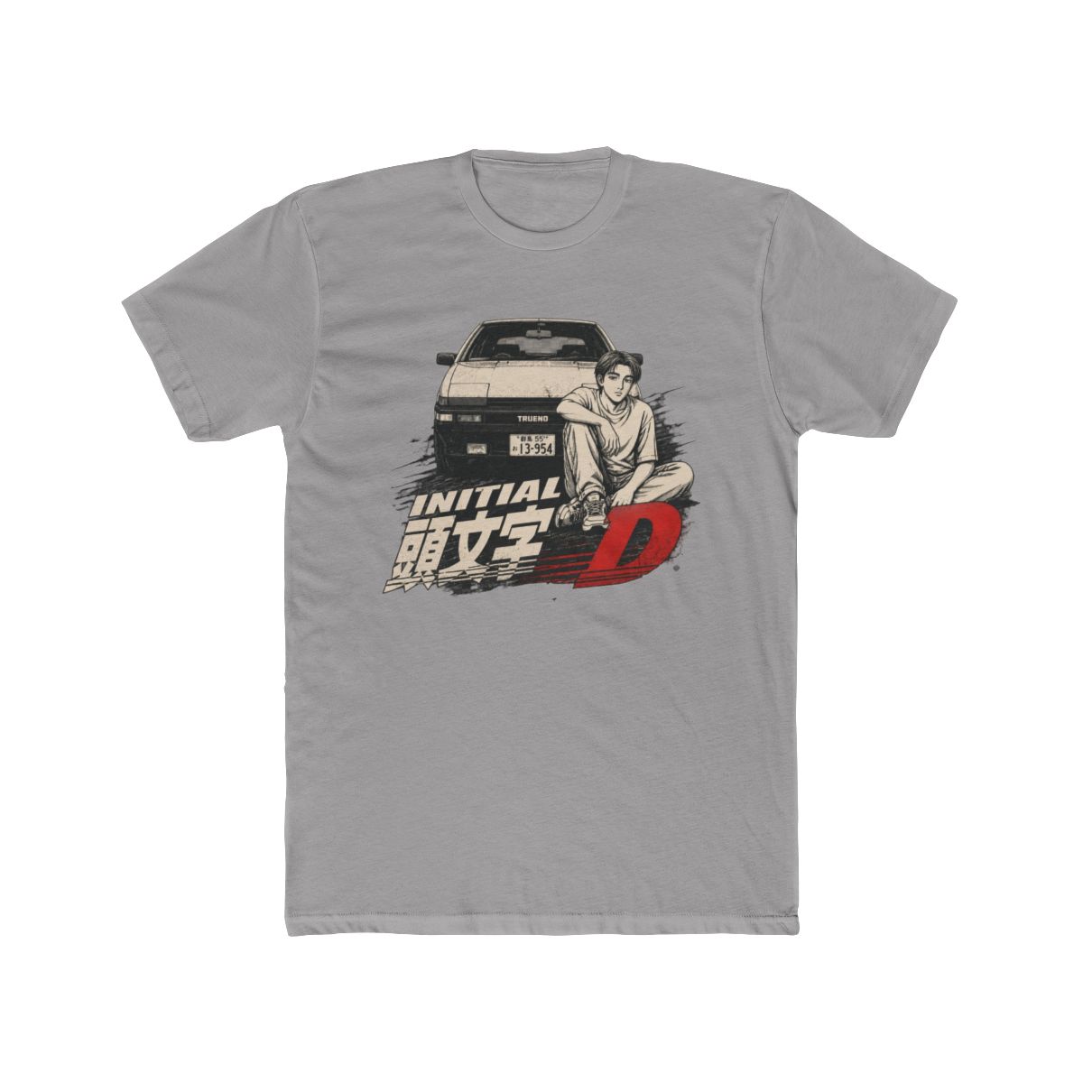 Anime Initial D Washed Vintage T Shirt Merch Casual Short Sleeved T Shirt TShirt - Official T-Shirts merchandise