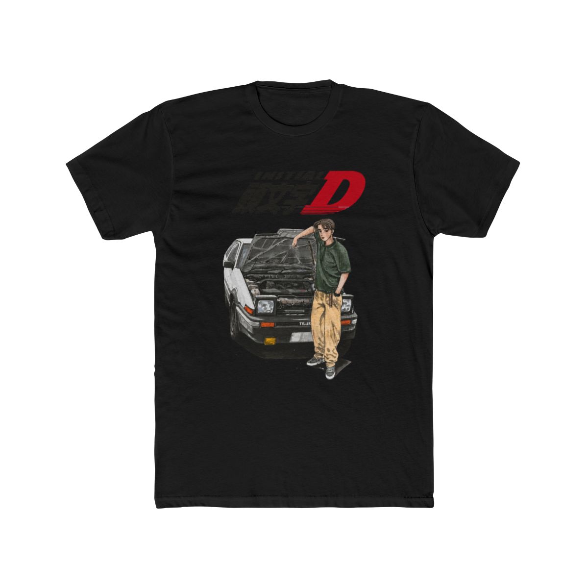INITIAL D Takumi Fujiwara T Shirt - high quality print - ORIGINAL SELLER - alternate angle 3, merchandise