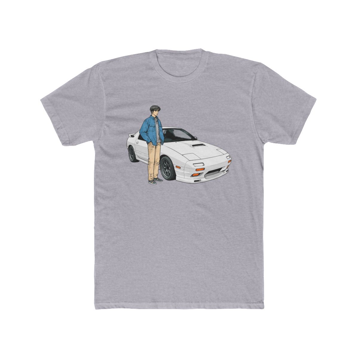 Initial D FC RX7 Stage 1 Drifting - Ryosuke Takahash RedSuns T Shirt - alternate angle 3, merchandise
