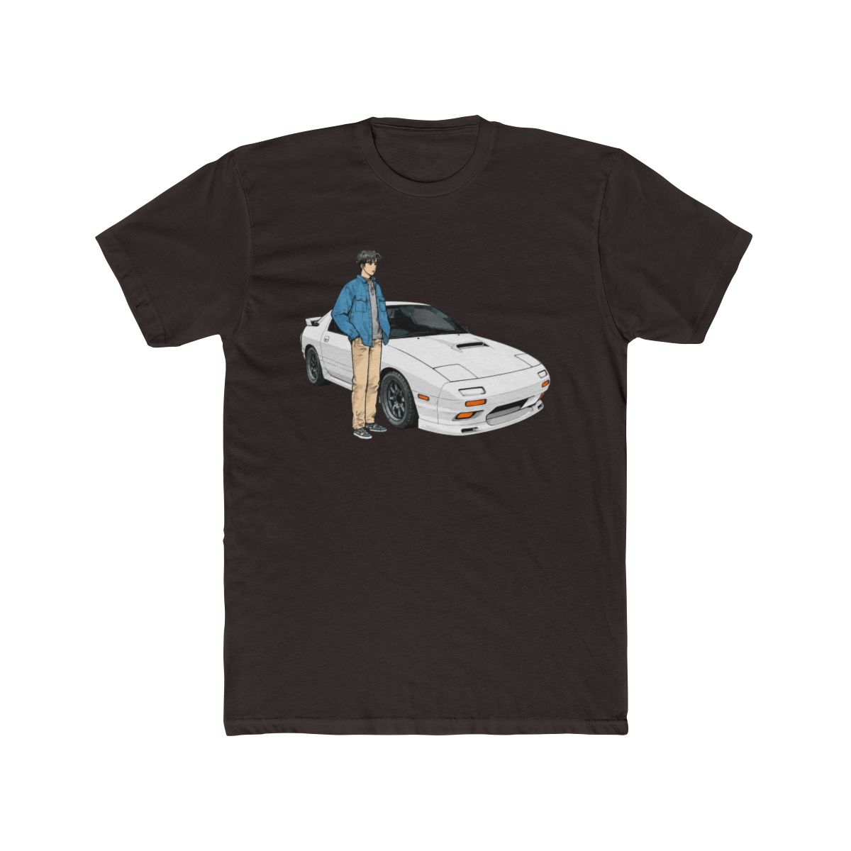 Initial D FC RX7 Stage 1 Drifting - Ryosuke Takahash RedSuns T Shirt - alternate angle 2, merchandise