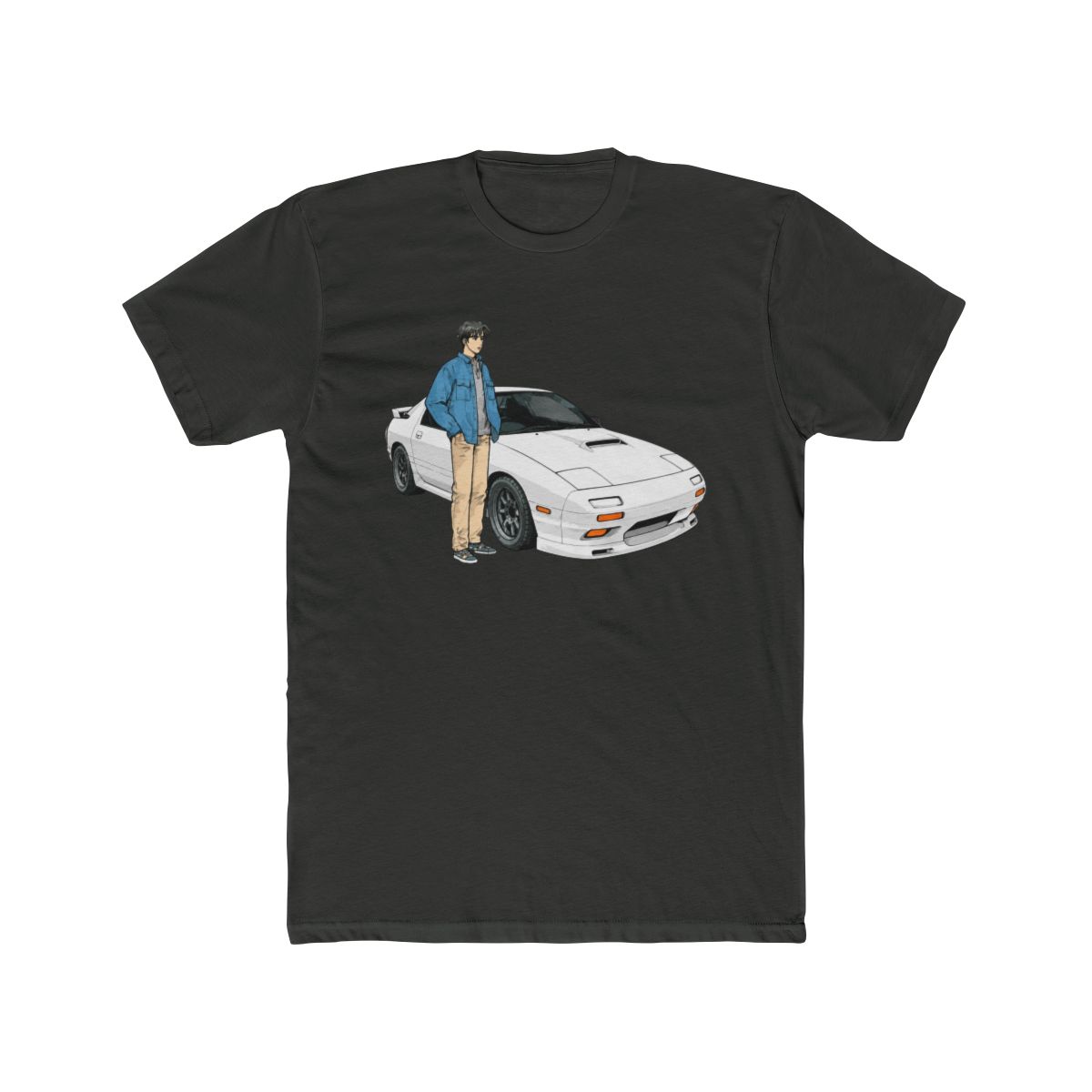 Initial D FC RX7 Stage 1 Drifting - Ryosuke Takahash RedSuns T Shirt - alternate angle 5, merchandise