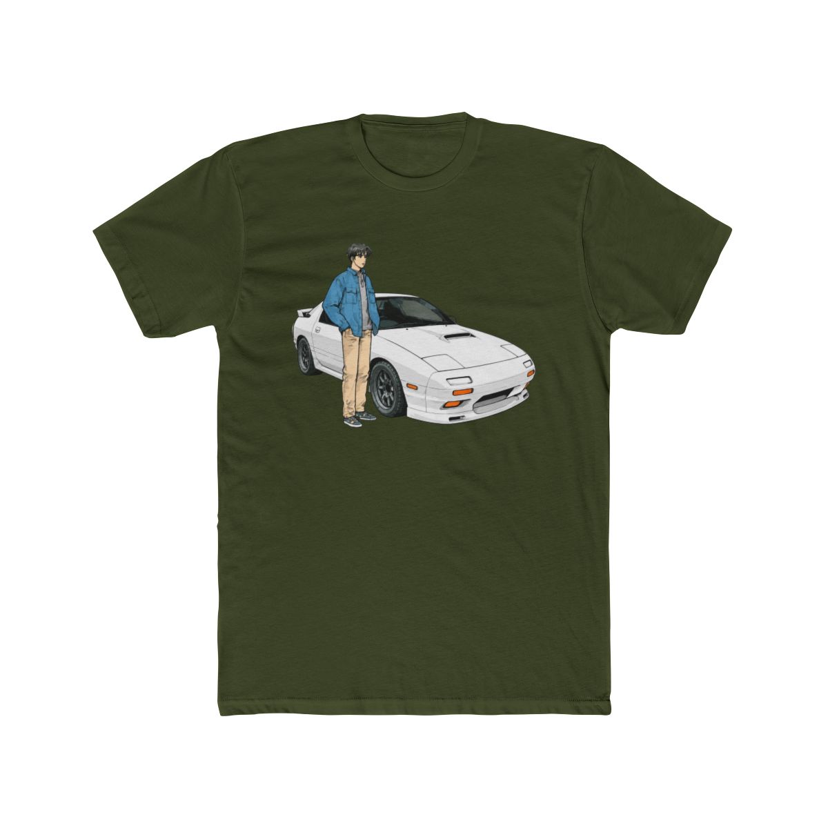 Initial D FC RX7 Stage 1 Drifting - Ryosuke Takahash RedSuns T Shirt - alternate angle 4, merchandise