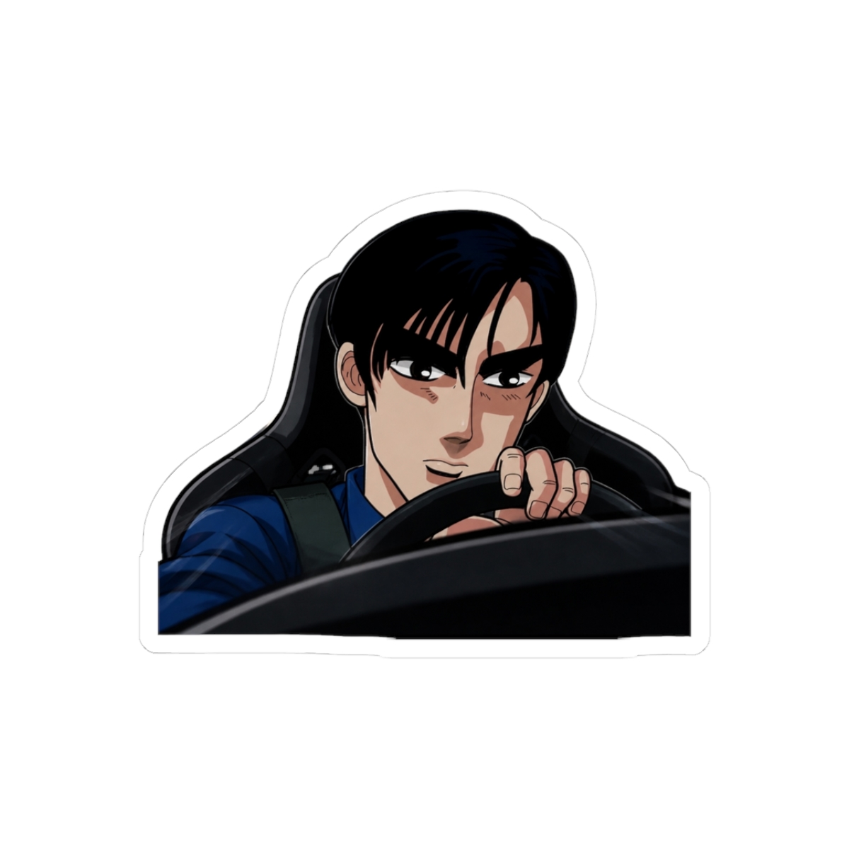 Initial D - Ryosuke Takahashi Peeker Sticker - Akagi RedSuns - part of the INITIAL D Collection
