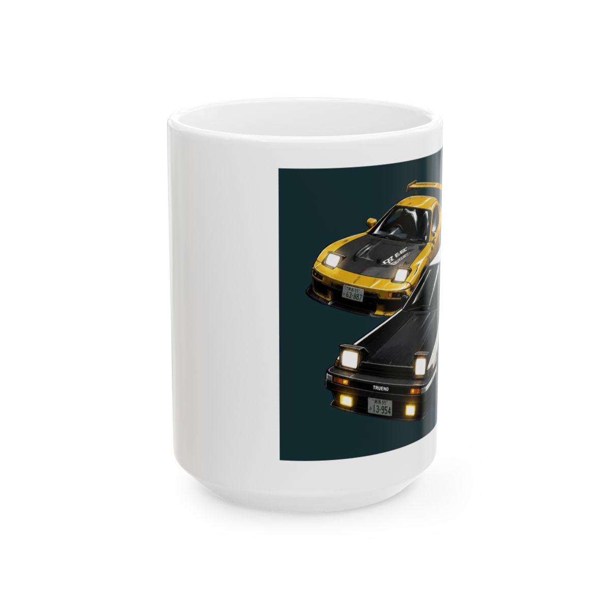 initial d downhill mountain drifting ae86 vs fd Mug - alternate angle 2, merchandise
