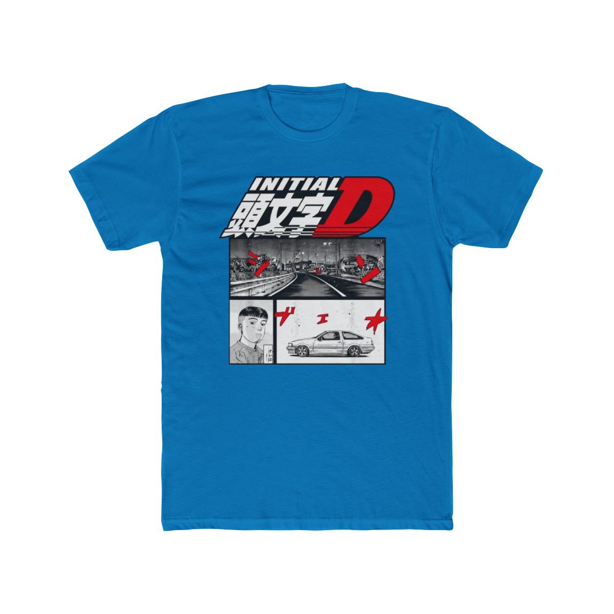 Initial D Manga 3 Panel T Shirt
